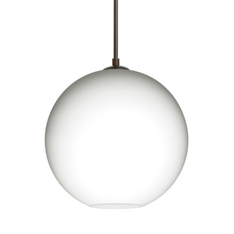 Besa Coco 8 Pendant, Opal Matte, Bronze Finish, 1x60W Medium Base, 15Ft. Cord (127|1JT-COCO807-BR-L)