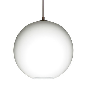 Besa Coco 12 Pendant, Opal Matte, Bronze Finish, 1x60W Medium Base, 15Ft. Cord (127|1JT-COCO1207-BR-L)