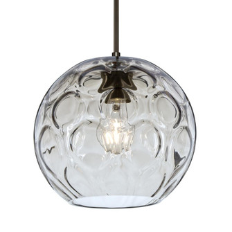 Besa Bombay Cord Pendant, Clear, Bronze Finish, 1x60W Medium Base, 15Ft. Cord (127|1JT-BOMYCL-BR-L)