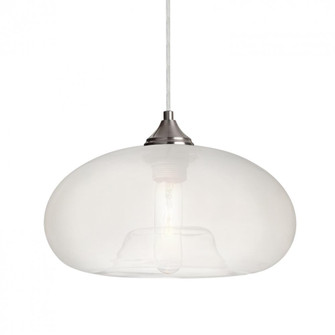 Besa Pendant Bana Satin Nickel Frost 1x60W Medium Base, 15Ft. Cord (127|1JT-BANAFR-SN-L)