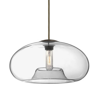 Besa Pendant Bana 15 Bronze Clear 1x60W Medium Base, 15Ft. Cord (127|1JT-BANA15CL-BR-L)