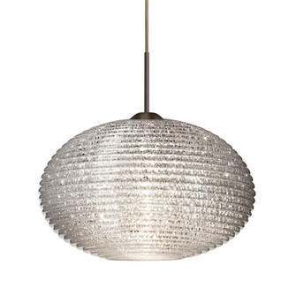 Besa Pendant Pape 10 Bronze Glitter 1x9W LED, 15Ft. Cord (127|1JT-4912GL-LED-BR-L)