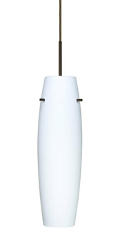 Besa Suzi 14 Pendant Opal Matte Bronze 1x9W LED, 15Ft. Cord (127|1JT-489707-LED-BR-L)