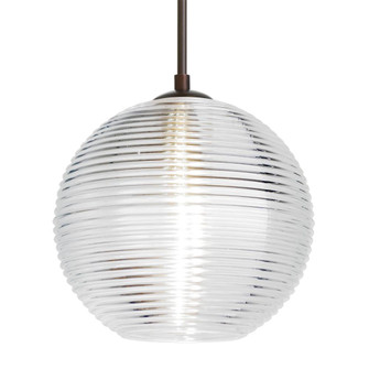 Besa Kristall 8 Pendant Bronze Clear 1x9W LED, 15Ft. Cord (127|1JT-461600-LED-BR-L)