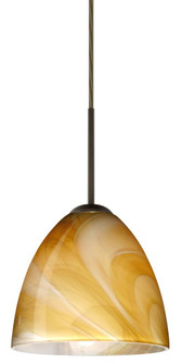 Besa Vila LED Pendant Honey Bronze 1x9W LED, 15Ft. Cord (127|1JT-4470HN-LED-BR-L)