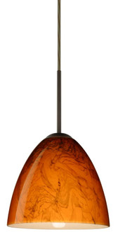 Besa Vila LED Pendant Habanero Bronze 1x9W LED, 15Ft. Cord (127|1JT-4470HB-LED-BR-L)