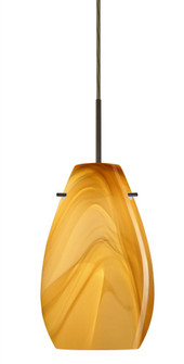 Besa Pera 9 Pendant Bronze Honey 1x100W Medium Base, 15Ft. Cord (127|1JT-4126HN-BR-L)