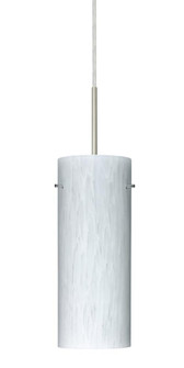 Besa Stilo 10 LED Pendant Carrera Satin Nickel 1x9W LED, 15Ft. Cord (127|1JT-412319-LED-SN-L)