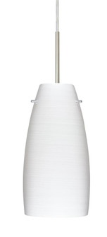 Besa Tao 10 LED Pendant Chalk Satin Nickel 1x9W LED, 15Ft. Cord (127|1JT-1512KR-LED-SN-L)