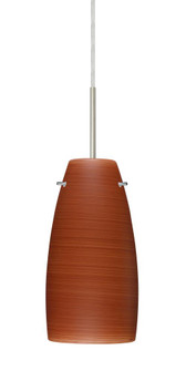 Besa Tao 10 LED Pendant Cherry Satin Nickel 1x9W LED, 15Ft. Cord (127|1JT-1512CH-LED-SN-L)