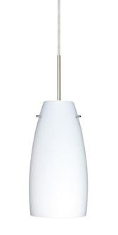 Besa Tao 10 Pendant Satin Nickel Opal Matte 1x100W Medium Base, 15Ft. Cord (127|1JT-151207-SN-L)