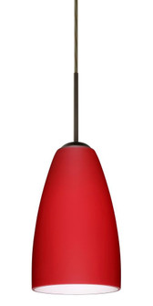 Besa Riva 9 Pendant Bronze Ruby Matte 1x75W Medium Base, 15Ft. Cord (127|1JT-1511RM-BR-L)