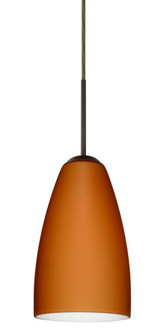 Besa Riva 9 LED Pendant Amber Matte Bronze 1x9W LED, 15Ft. Cord (127|1JT-151180-LED-BR-L)