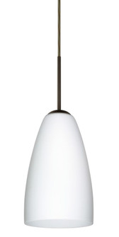 Besa Riva 9 LED Pendant Opal Matte Bronze 1x9W LED, 15Ft. Cord (127|1JT-151107-LED-BR-L)