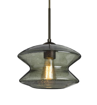 Besa, Zen Cord Pendant, Moss Bubble, Bronze Finish, 1x8W LED Filament, 15Ft. Cord (127|1JC-ZENMS-EDIL-BR-L)