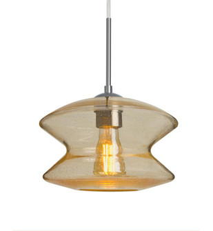 Besa, Zen Cord Pendant, Gold Bubble, Satin Nickel Finish, 1x8W LED Filament, 15Ft. Co (127|1JC-ZENGD-EDIL-SN-L)