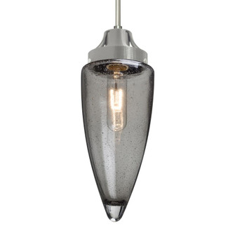 Besa, Sulu Cord Pendant, Smoke Bubble, Satin Nickel Finish, 1x60W Medium Base, 15Ft. (127|1JC-SULUSM-SN-L)