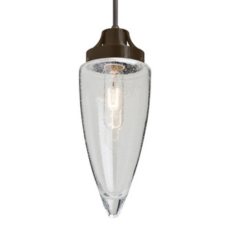 Besa, Sulu Cord Pendant, Clear Bubble, Bronze Finish, 1x60W Medium Base, 15Ft. Cord (127|1JC-SULUCL-BR-L)