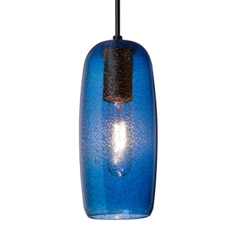 Besa, Pinot 9 Cord Pendant, Blue Bubble, Black FInish 1x60W Incandescent, 15Ft. Cord (127|1JC-PINOT9BL-BK-L)