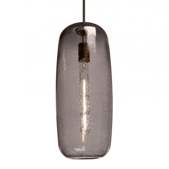 Besa, Pinot 18 Cord Pendant, Smoke Bubble, Bronze FInish 1x60W Incandescent, 15Ft. Co (127|1JC-PINOT18SM-BR-L)