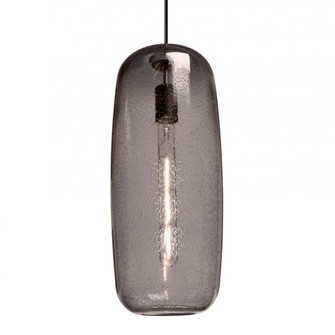 Besa, Pinot 18 Cord Pendant, Smoke Bubble, Black FInish 1x60W Incandescent (127|1JC-PINOT18SM-BK)