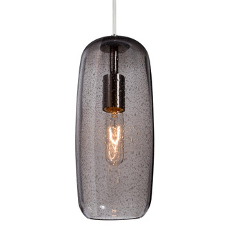 Besa, Pinot 13 Cord Pendant, Smoke Bubble, Satin Nickel FInish 1x60W Incandescent (127|1JC-PINOT13SM-SN)