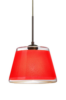 Besa Pendant Pica 9 Bronze Red Sand 1x9W LED, 15Ft. Cord (127|1JC-PIC9RD-LED-BR-L)