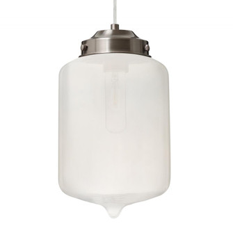 Besa Olin Pendant Satin Nickel Frost 1x60W Medium Base T10, 15Ft. Cord (127|1JC-OLINFR-SN-L)