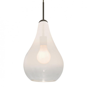 Besa, Leon Cord Pendant for Multiport Canopy, Milky White/Clear, Bronze Finish, 1x60W (127|1JC-LEONWC-BR-L)