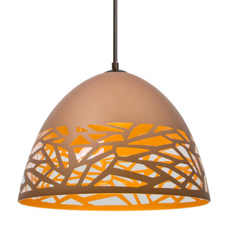 Besa Kiev Pendant, Copper, Bronze Finish, 1x60W Medium Base, 15Ft. Cord (127|1JC-KIEVCP-BR-L)