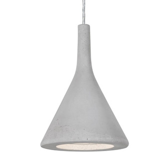 Besa Gala Pendant, Natural, Satin Nickel Finish, 1x9W LED, 15Ft. Cord (127|1JC-GALANA-LED-SN-L)