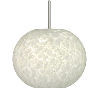Besa Luna LED Pendant Carrera Satin Nickel 1x9W LED, 15Ft. Cord (127|1JC-477619-LED-SN-L)