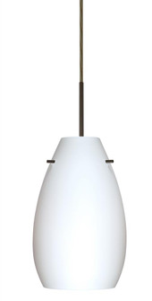 Besa Pera 9 Pendant Bronze Opal Matte 1x100W Medium Base, 15Ft. Cord (127|1JC-412607-BR-L)
