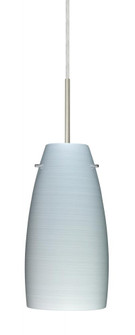 Besa Tao 10 LED Pendant Chalk Satin Nickel 1x9W LED, 15Ft. Cord (127|1JC-1512KR-LED-SN-L)