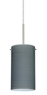 Besa Stilo 7 Pendant Satin Nickel Titan 1x50W Candelabra, 15Ft. Cord (127|1BT-4404TN-SN-L)