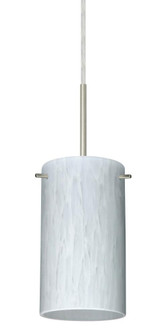 Besa Stilo 7 Pendant Satin Nickel Carrera 1x50W Candelabra, 15Ft. Cord (127|1BT-440419-SN-L)