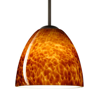 Besa Sasha LED Pendant 1Bc Amber Cloud Bronze 1x9W LED, 15Ft. Cord (127|1BC-757218-LED-BR-L)