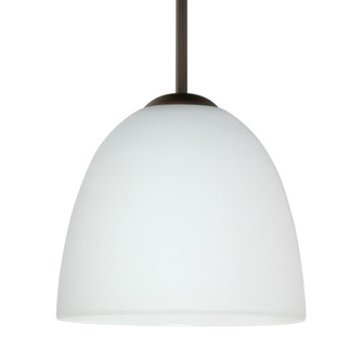 Besa Sasha Pendant Bronze Opal Matte 1x50W B10 Med, 15Ft. Cord (127|1BC-757207-MED-BR-L)