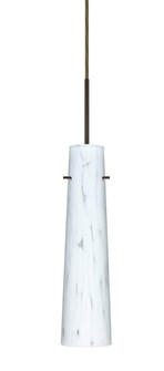 Besa Camino Pendant Bronze Carrera 1x5W LED, 15Ft. Cord (127|1BC-567419-LED-BR-L)