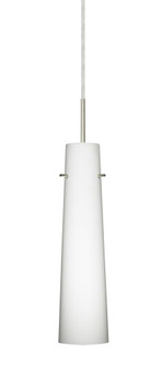 Besa Camino Pendant Satin Nickel Opal Matte 1x5W LED, 15Ft. Cord (127|1BC-567407-LED-SN-L)