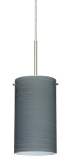 Besa Stilo 7 LED Pendant Titan Satin Nickel 1x9W LED, 15Ft. Cord (127|1BC-4404TN-LED-SN-L)