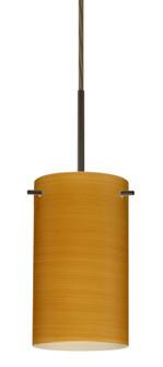 Besa Stilo 7 Pendant Bronze Oak 1x40W B10 Med, 15Ft. Cord (127|1BC-4404OK-MED-BR-L)