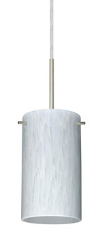 Besa Stilo 7 Pendant Satin Nickel Carrera 1x50W Candelabra, 15Ft. Cord (127|1BC-440419-SN-L)