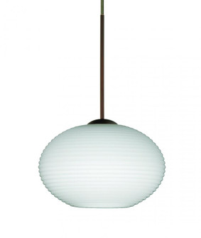Besa Pendant Lasso Bronze Opal Matte 1x5W LED (127|XP-561207-LED-BR)