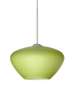 Besa Pendant Peri Satin Nickel Chartreuese 1x5W LED (127|XP-541035-LED-SN)
