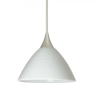 Besa Pendant Domi Satin Nickel Chalk 1x3W LED (127|XP-1743KR-LED-SN)
