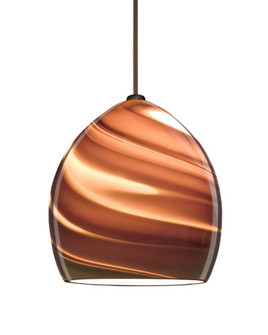 Besa Pendant Sprite Bronze Smoke Twist 1x5W LED (127|XP-1716SK-LED-BR)