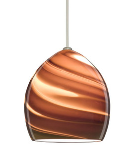 Besa Pendant Sprite Satin Nickel Smoke Twist 1x5W LED (127|XP-1716SK-LED-SN)