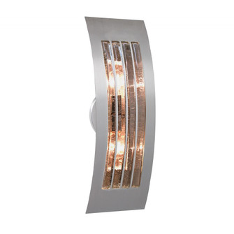 Besa, Sail Wall Sconce, Smoke Bubble, Silver Finish, 2x8W LED Filament (127|SAIL17SM-EDIL-SL)