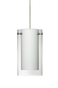 Besa Pendant Pahu 4 Satin Nickel Clear/Opal 1x5W LED (127|RXP-C44007-LED-SN)
